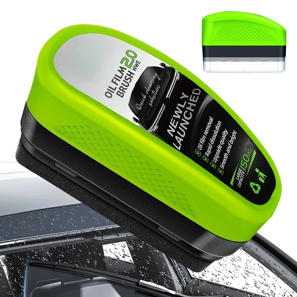 Car Glass Oil Film Wipe Windshield & Side Window Cleaner Instant Oil & Dirt Removal,Crystal Clear Vision & Rain Repellent