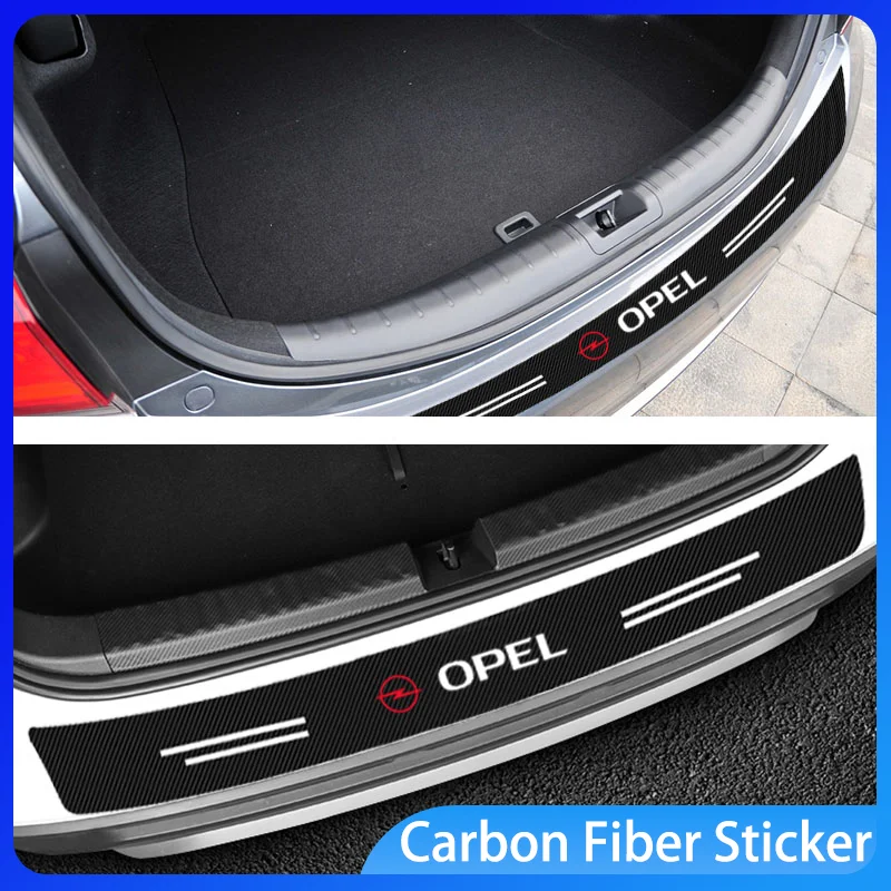 

Carbon Fiber Car Rear Bumper Trunk Guard Protected Sticker for Opel Astra J Insignia Astra G Corsa Zafira B Mokka Vivaro Meriva