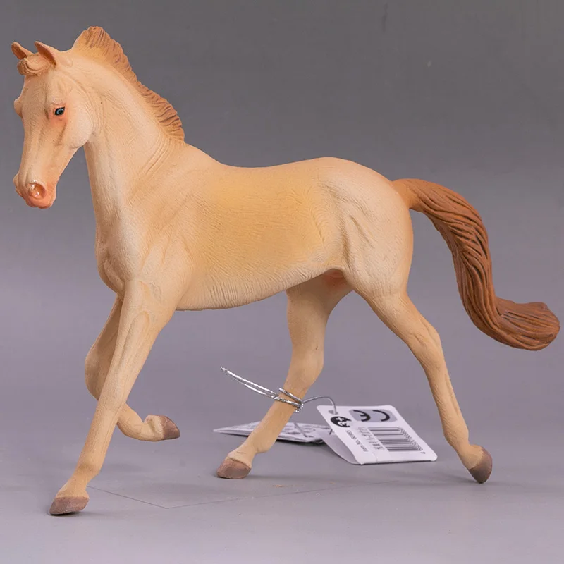 2023 CollectA Horse Country Farm Animals Thoroughbred Mare Perlino 1:20 PVC Figure Model Toys for Kids #88985