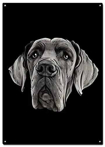 

Great Dane Dog Metal Tin Signs, Dog Poster, Decorative Signs Wall Art Home Decor - 8X12 Inch (20X30 cm)