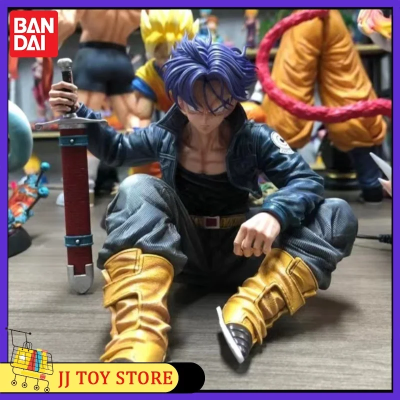 Anime 14.5cm Dragon Ball Super Saiyan Sitting Position Torankusu Action Figure Statue  Pvc Model Ornaments Figurine Children Toy