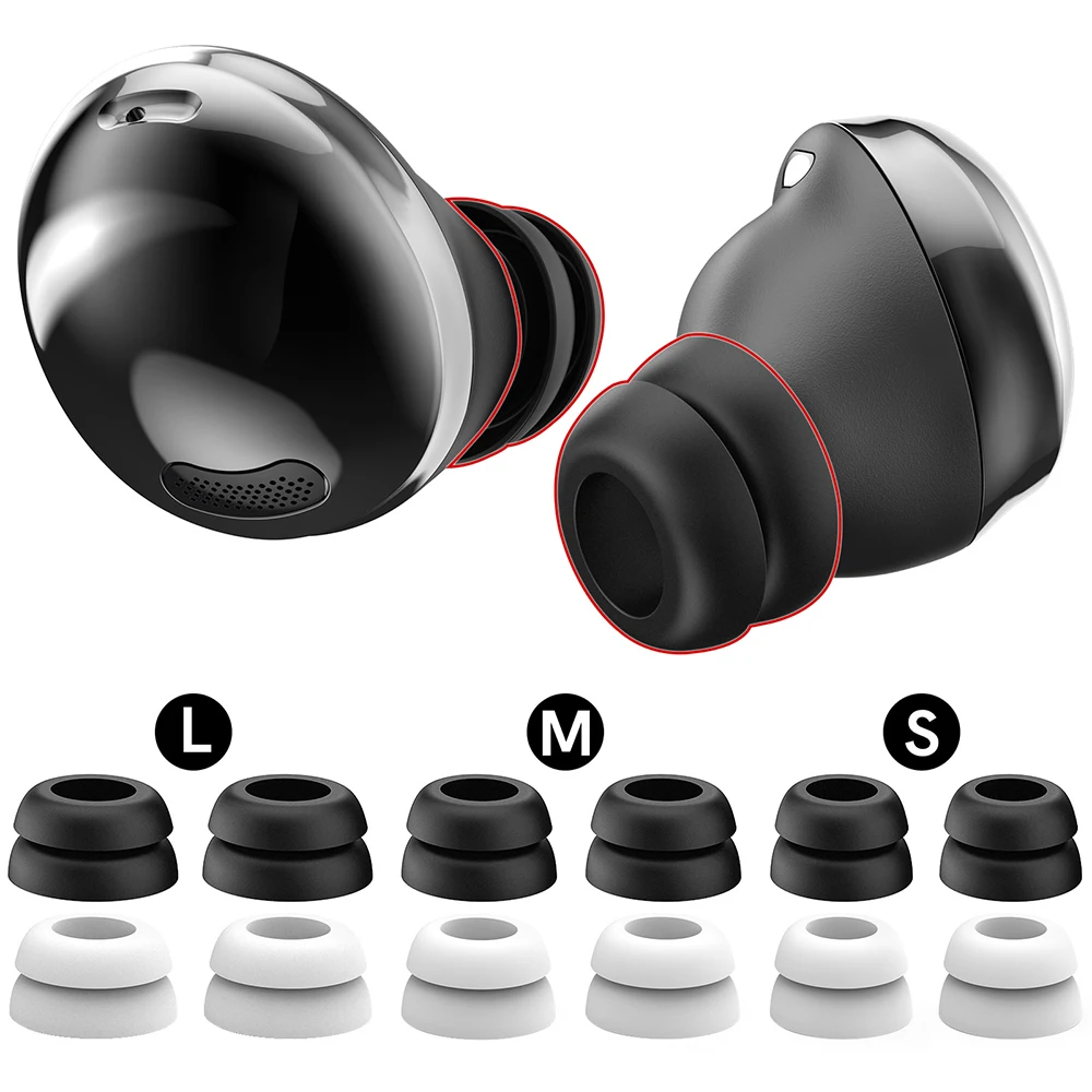 Earphone Silicone Case For Samsung Galaxy Buds Pro Two Layers Ear Pads Cushion Bluetooth In-Ear Ear Caps Covers Earbuds Eartips