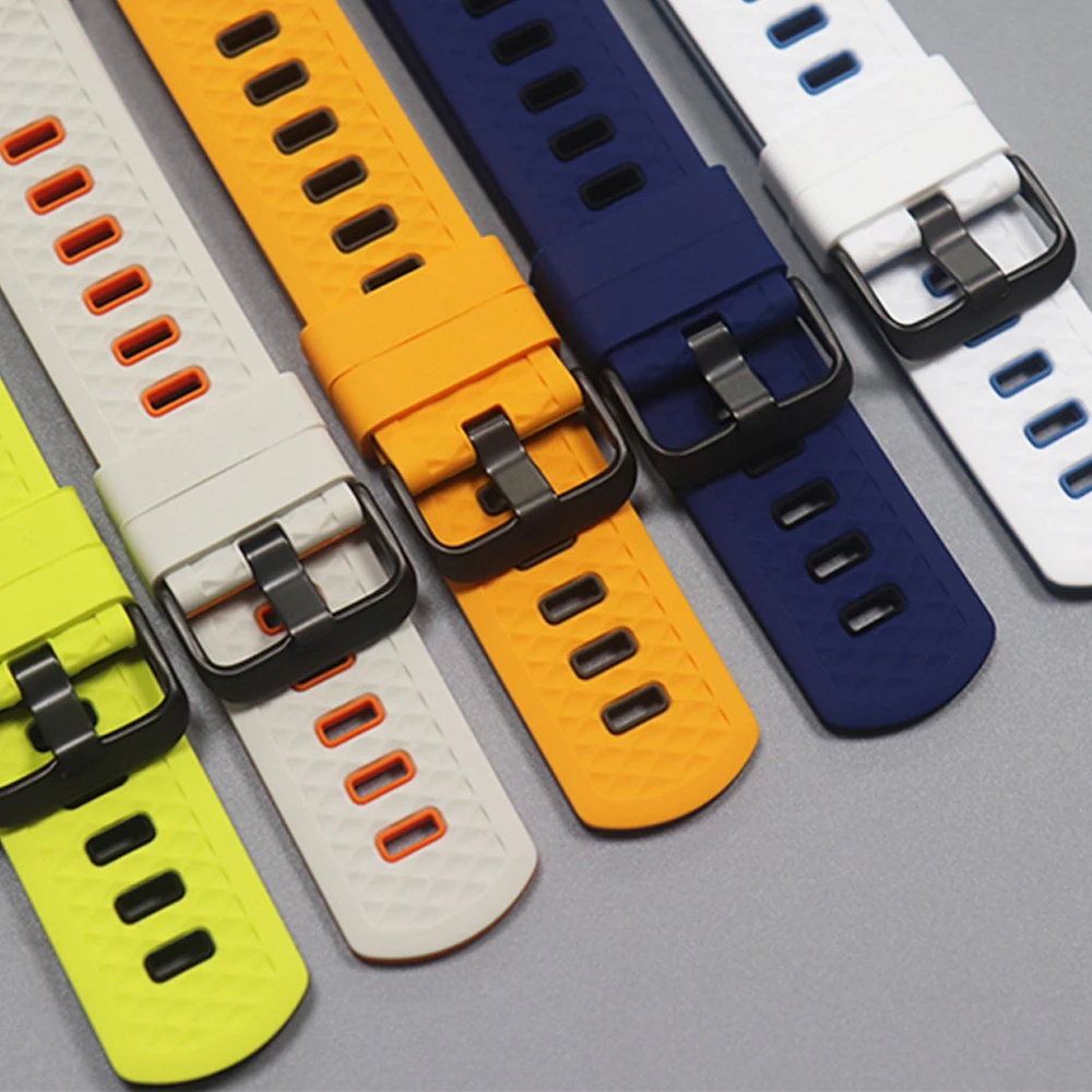 No Gaps Two-tone Soft Silicone Strap for Huawei Watch Fit 5/5Pro Sport Bracelet For Huawei Watch fit 3-4-4Pro Replacement Bands