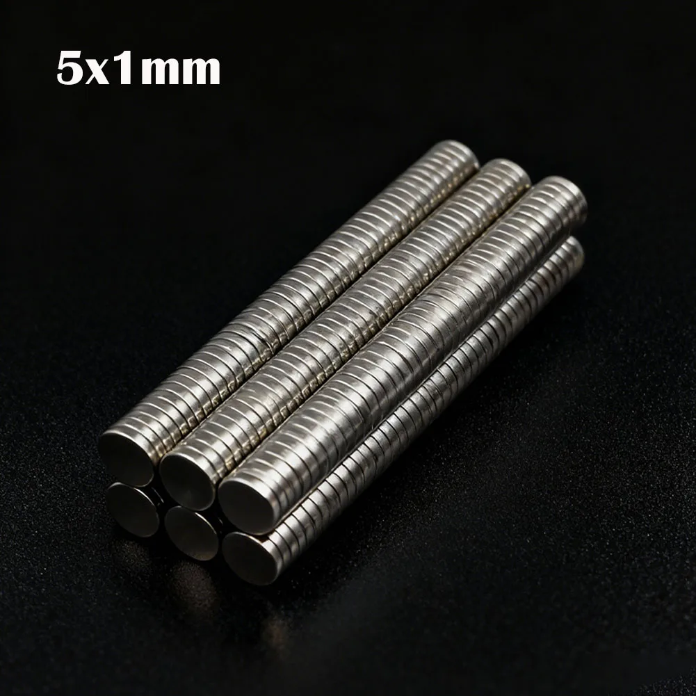 10-500Pcs 5x1mm Super Powerful Round Magnet Neodymium Magnets  N35 NdfeB Strong Magnet Permanent Magnetic Imanes Magnetic Sheet