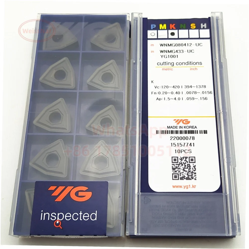 YG-1 WNMG060404 WNMG060408 WNMG080404 WNMG080408 WNMG080412 YG801 YG1001 YG3020 YG3015 YG3030 YG3010 Carbide Insert WNMG Inserts