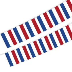 Aerlxemrbrae 20pcs/lot Netherlands bunting flags 14x21cm Pennant Netherlands String Banner Buntings Festival Party Holiday
