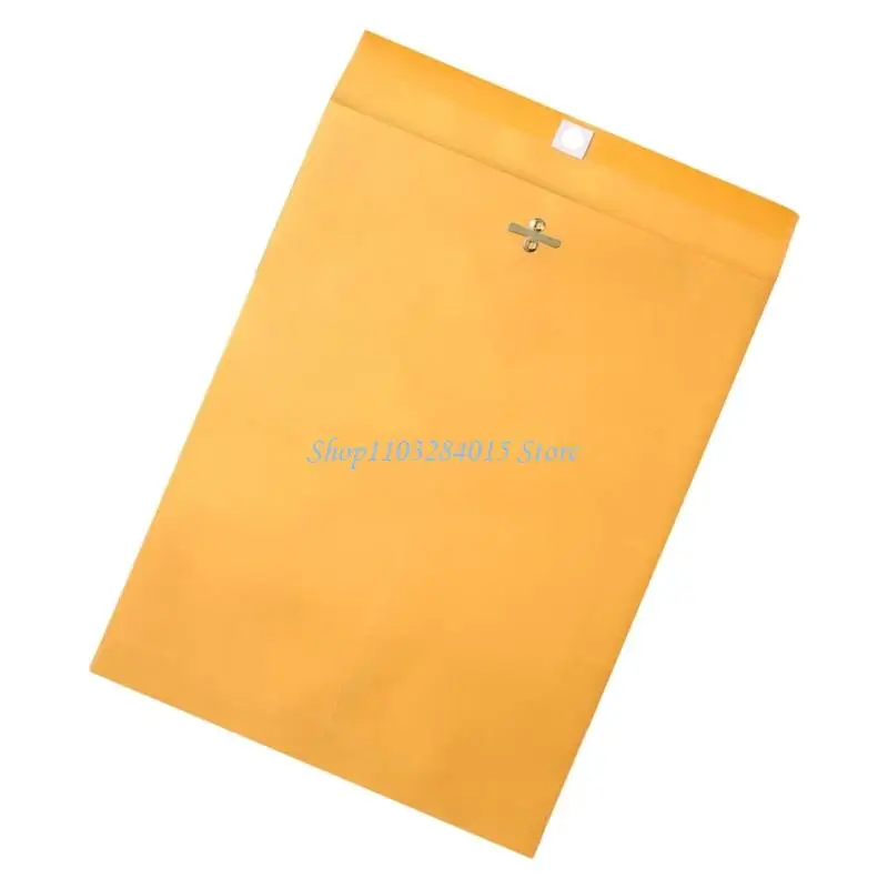 R6FF 30Pcs Kraft Envelope File Organiser Bag for Document Receipt Photo Storage