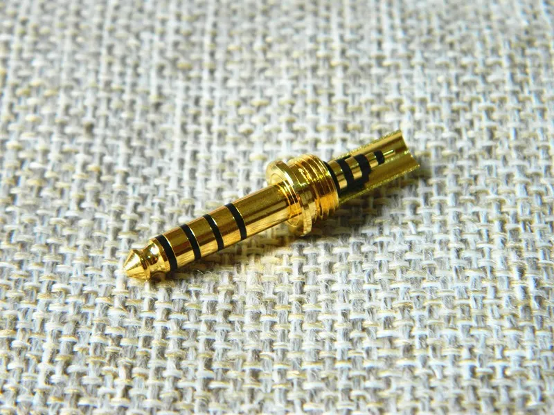 20PCS 4.4mm 4.4 Plug 5 Pole Balanced Gold Plated For DIY Repair Headphone Earphone PHA-2A TA-ZH1ES NW-WM1Z NW-WM1A