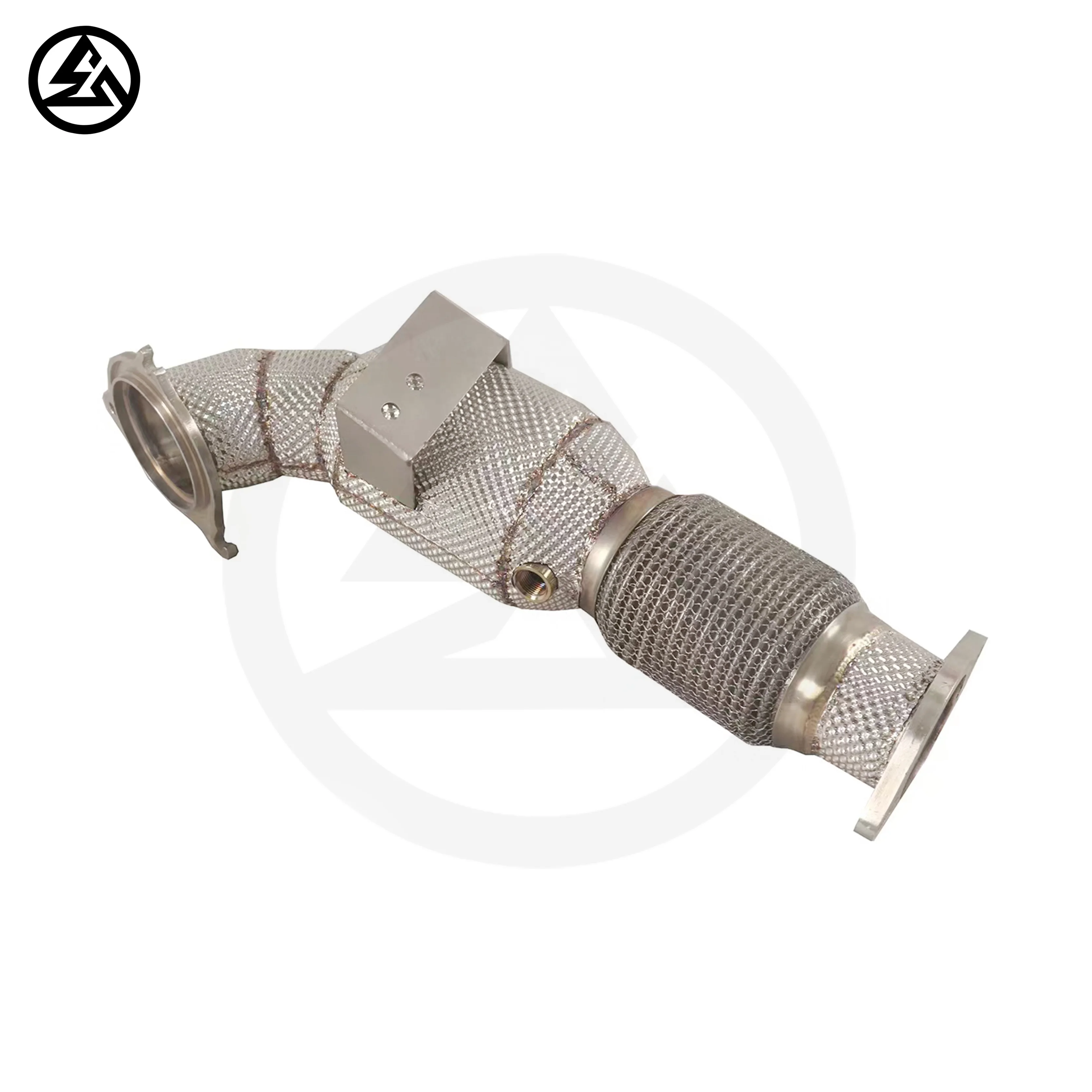 SS304 High Flow Header for Ford Fiesta MK7 ST Performance Exhaust Pipe Straight Downpipe