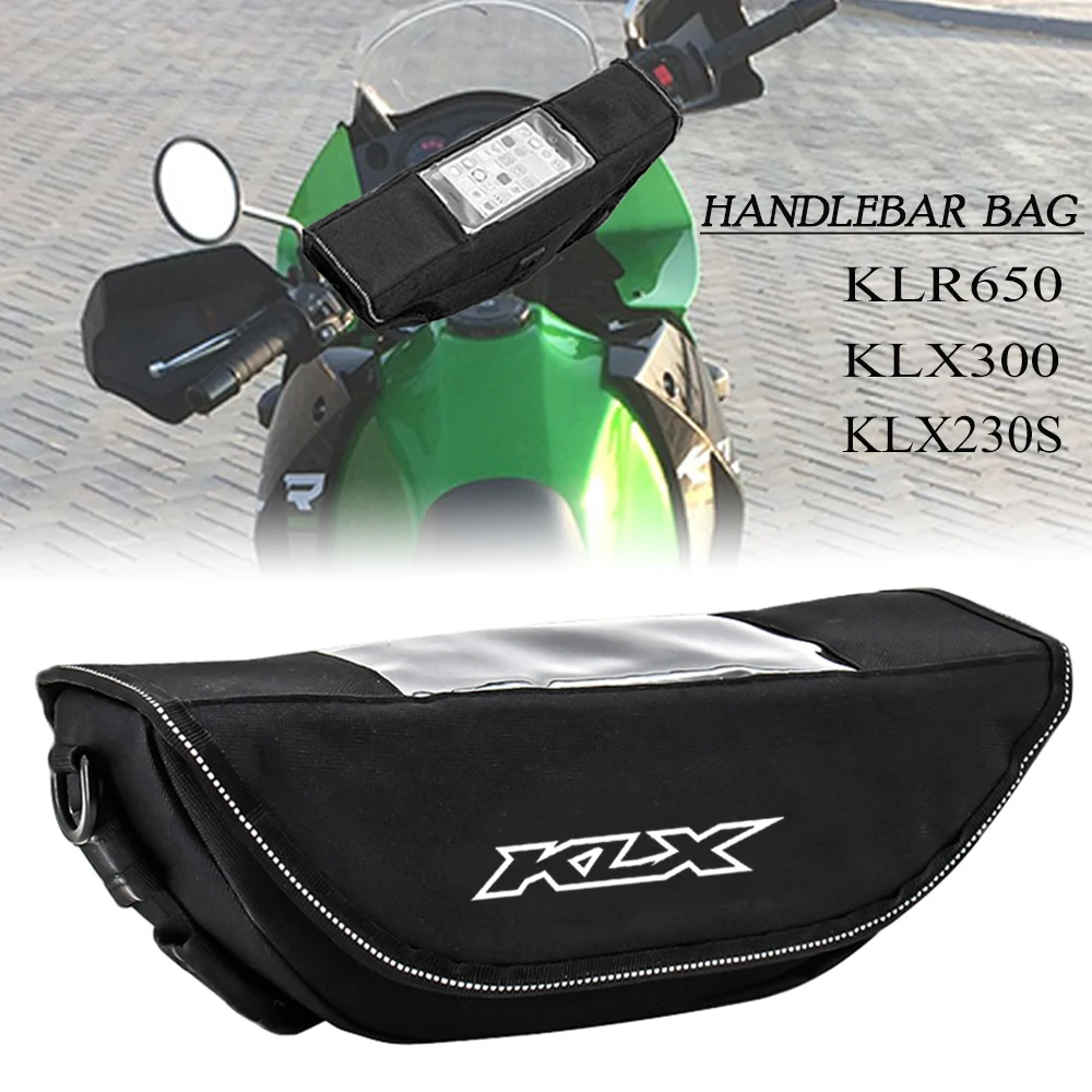 

Motorcycle Accessories Waterproof Bag Storage Handlebar Bag Travel Tool Bag For Kawasaki KLR650 Adventure ABS KLX300 KLX230S