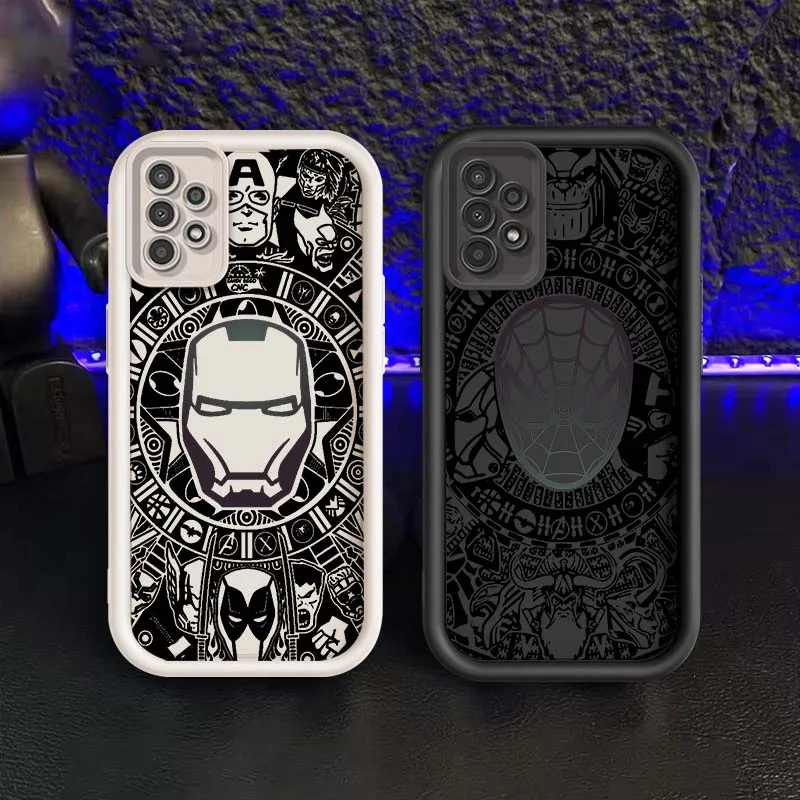 

Marvel Spider Man For Samsung A73 A72 A56 A55 A54 A53 A35 A32 A25 A23 A21s A14 A05 5G Eye Ladder