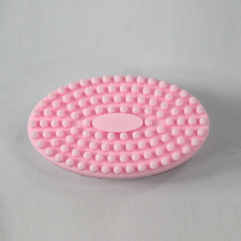 

Silicone Body Brush Pink Ergonomic Design Dense Spike For Exfoliating Skin Scrubber Brush Bath Tool