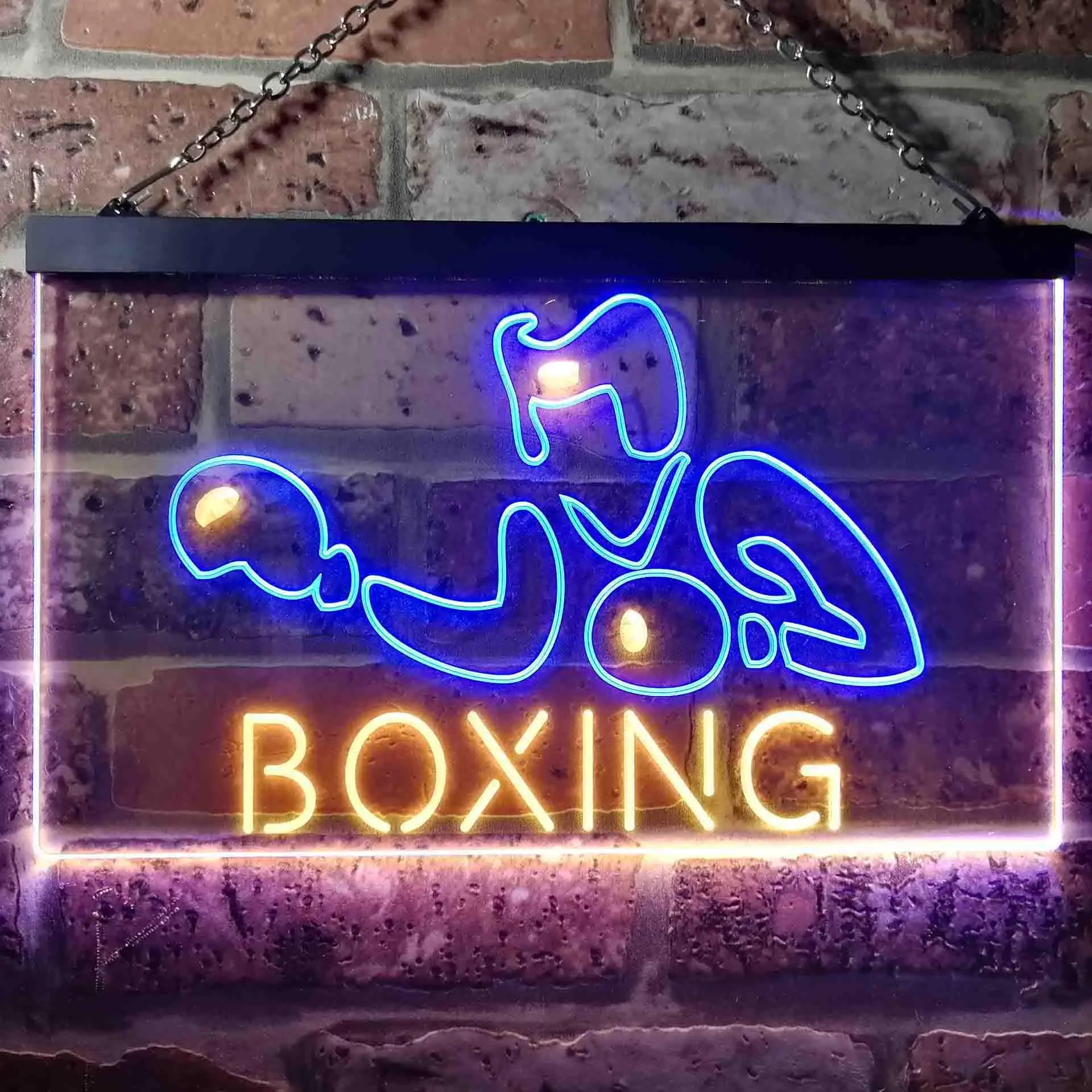 Boxing Fitness Gym Dual Color Led Neon Sign st6-i1006