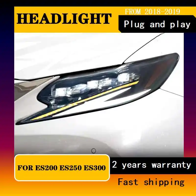 Head Lamp for Lexus ES300 LED Headlight 2013-2017 Headlights ES200 ES250 DRL Turn Signal High Beam Angel Eye Projector Lens