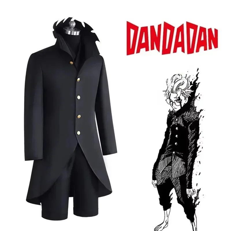

ABC123Dandadan Ken Takakura Cosplay Japanese Style School Uniform Black Jacket Gakuran Party Costume