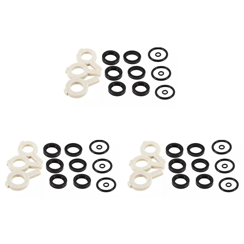 3Sets 30623 Seal Kit, Pump Washer Seals Kit Fits For Cat Pump 30 31 34 310 340 350 Model Frame Plunger Pump