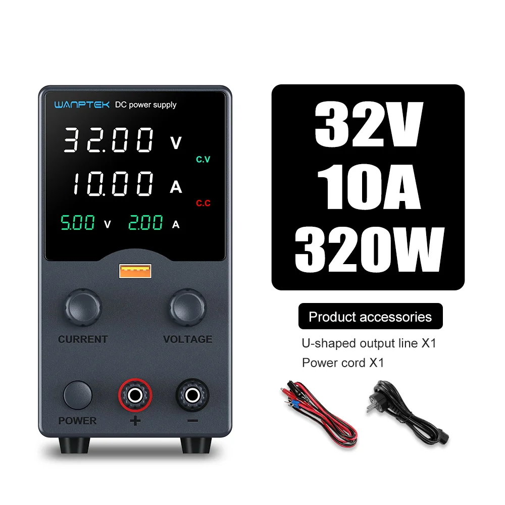 ใหม่! Wanptek แหล่งจ่ายไฟ DC 30V 10A 5A VARIABLE Bench Power Supply ปรับ Lab แหล่งจ่ายไฟ 60V 5A 120V 3A แรงดันไฟฟ้า