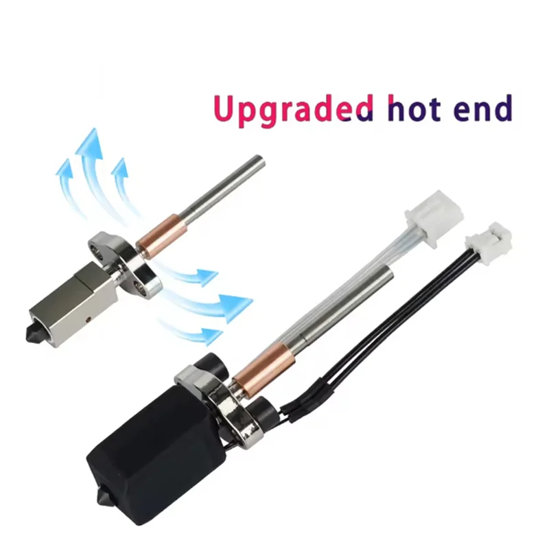 

Для Creality K1 K1C K1 Max Hot End Модернизированное V3.0 Высокая скорость потока Высокая твердость Сменное сопло Горло-AU47