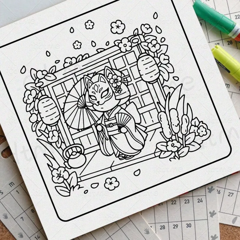 Cozy Cute Adult Coloring Book Adorable Kawaii Designs Relaxing Art Therapy Creative Mindfulness Gift