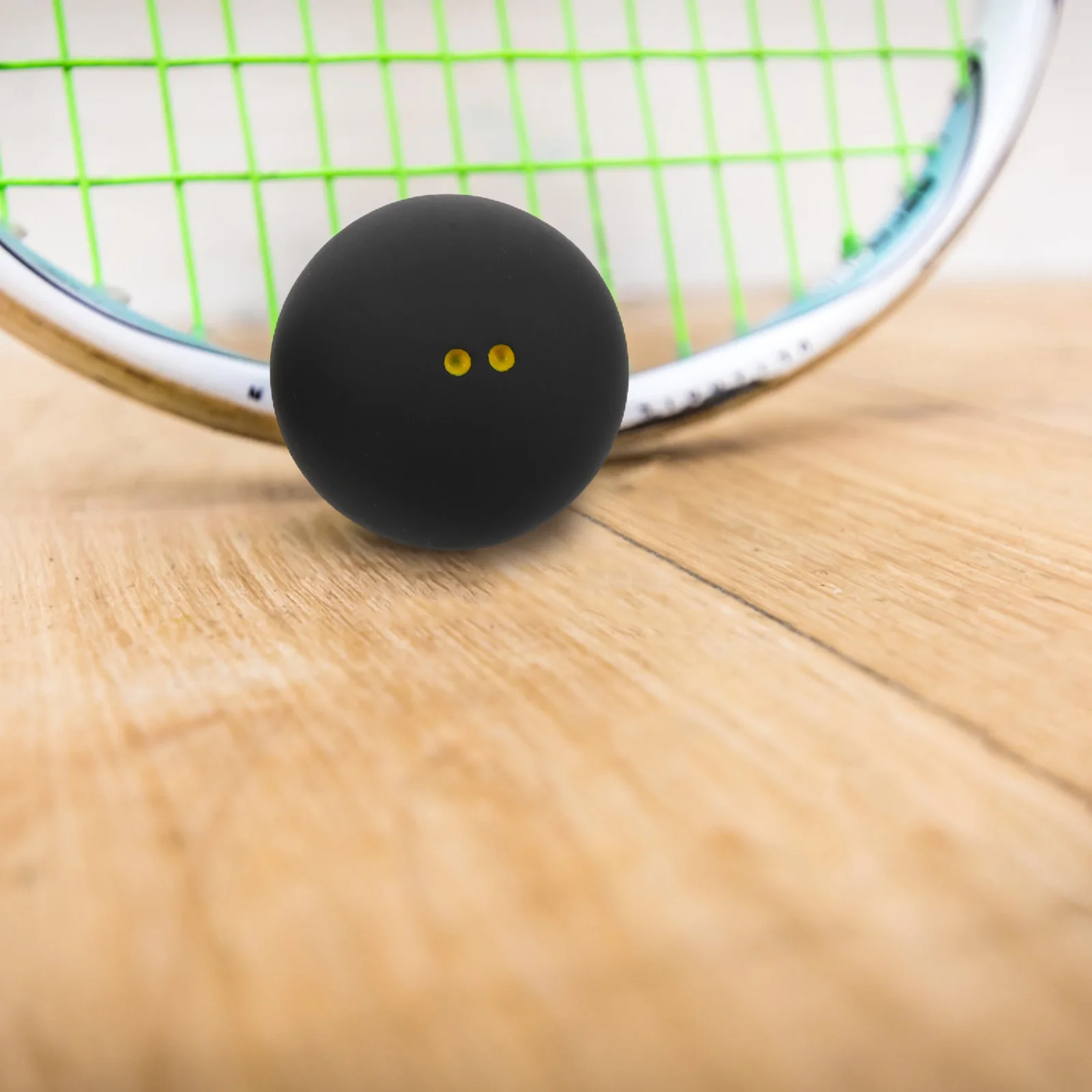 Palline da squash a doppio punto giallo da 3 pezzi 38-40 mm in gomma elastica alta per allenamento pratica competizione rimbalzo affidabile a bassa velocità