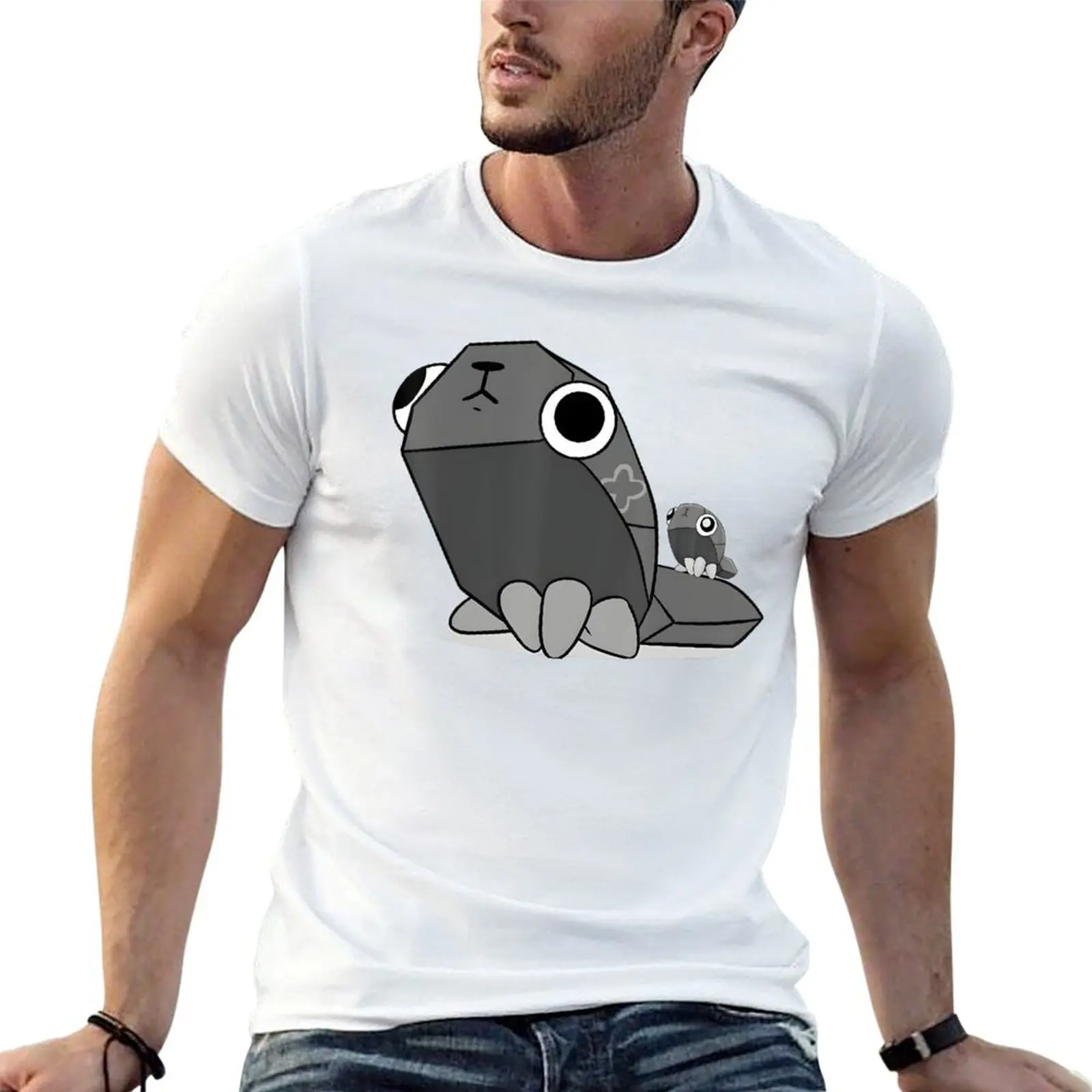 

The Two Small And Big T-Shirt t shirts for man slim fit man t shirt cotton T-Shirt