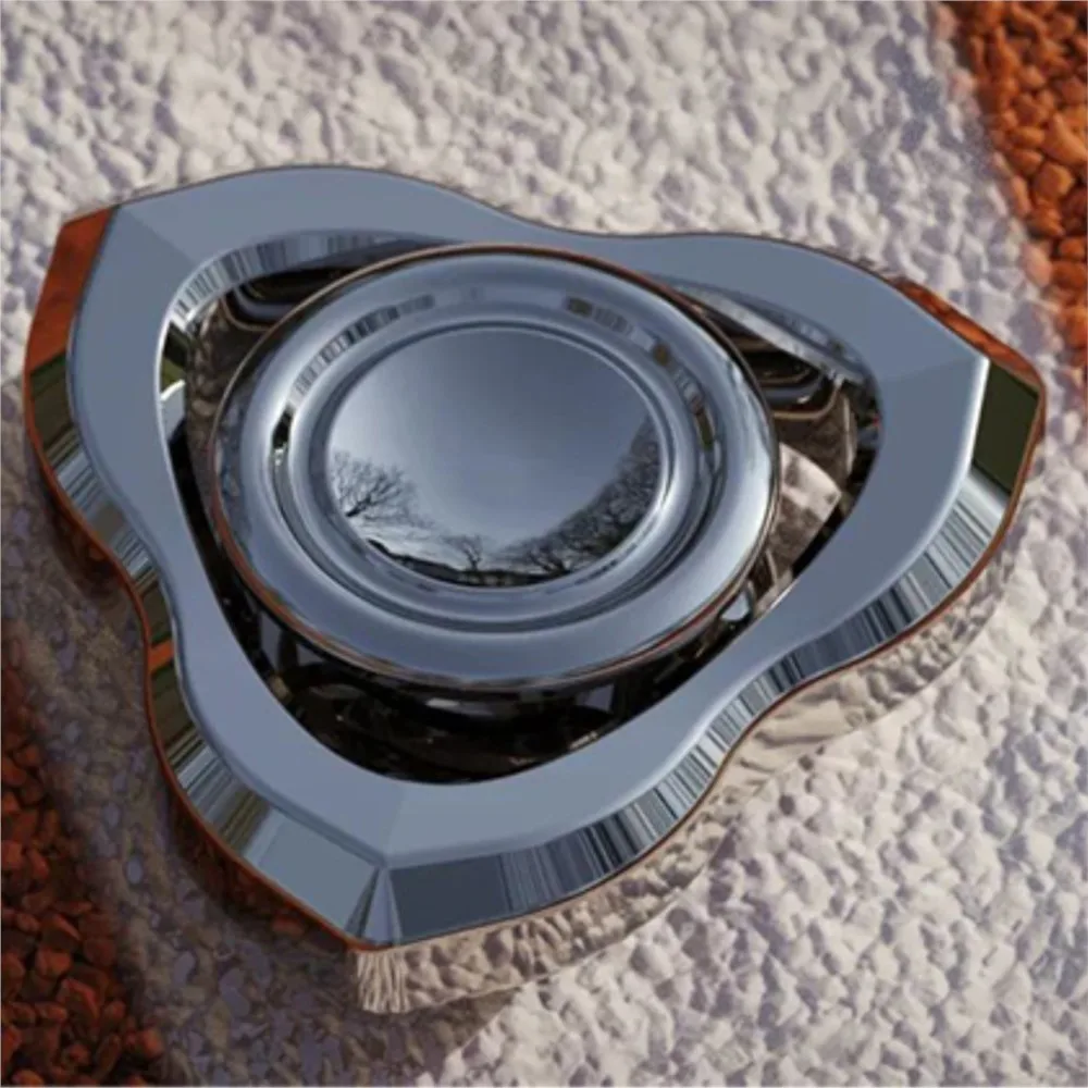 Newbee EDC Fidget Gyro Metal Stress Relief Toys Fidget Toys For Adults Office Desk Accessories Three Leaf Spinner