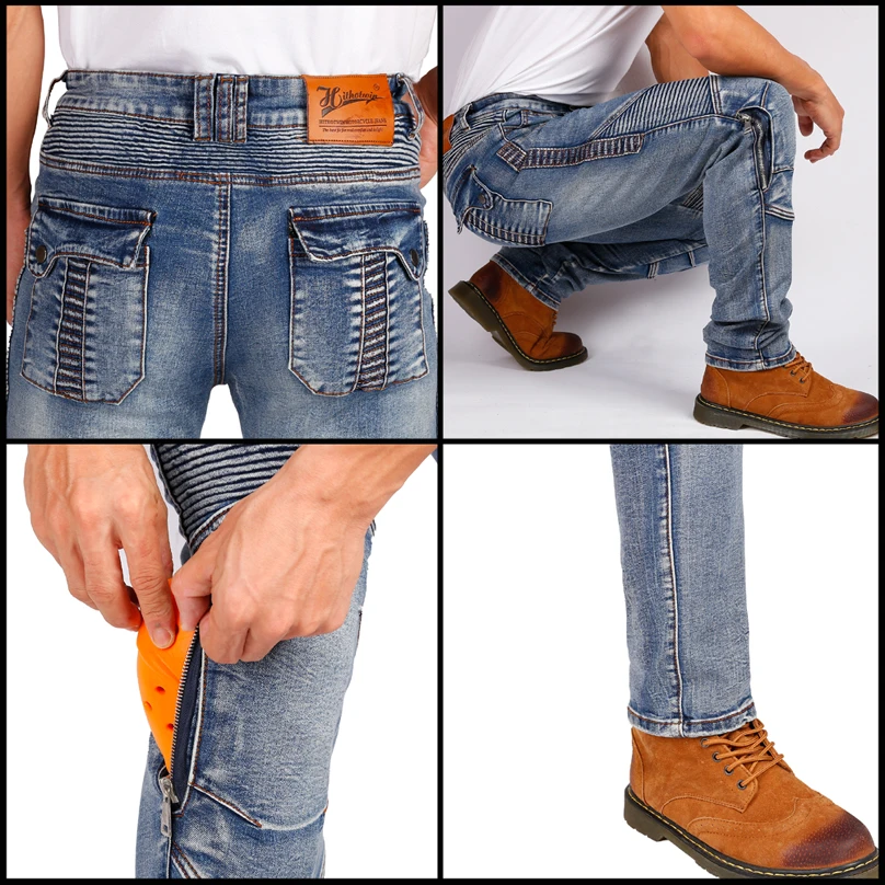 New Blue Motorcycle Jeans Blac - Motorcycle Gear Blue ulasan dan harga