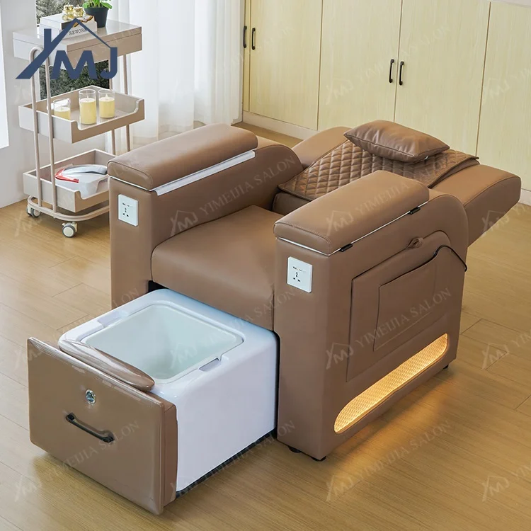 Salon Multifunction Hand Nail Foot Spa Massage Station No Plumbing Spa Massage Pedicure Chair