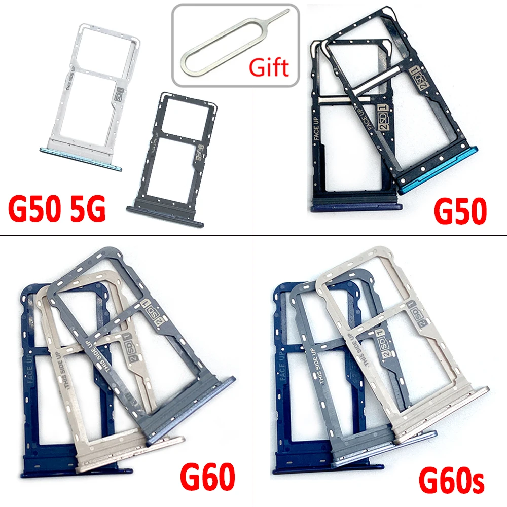 

NEW SIM Card Tray Slot Chip drawer Holder Adapter Accessories Replacement Part For Motorola Moto G50 5G G60 G60S + Pin