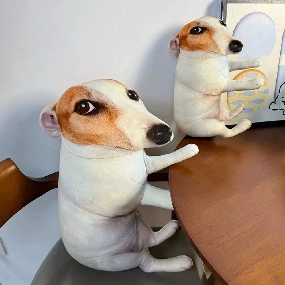 Funny Awkward Dog Plush Pillow Embarrassed Simulation Dog Stuffed Toy Soft Cute Cushion Animal Puppy Toy Prank Gift