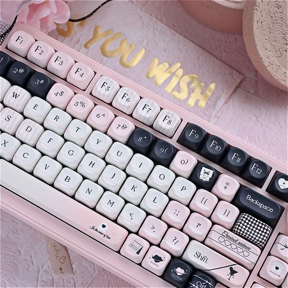

Original Sin Black Powder, Keycap Set 118 Keys MOA PBT for MX Switch 60/84/90/104/108 Mechanical Keyboard