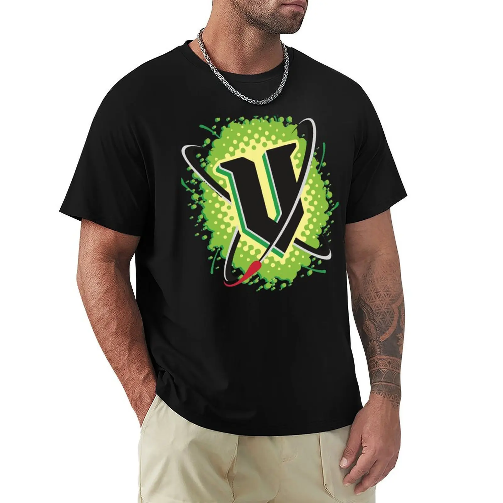 V Energy Logo (Corner) T-Shirt Plus Size Summer Casual T-Shirt