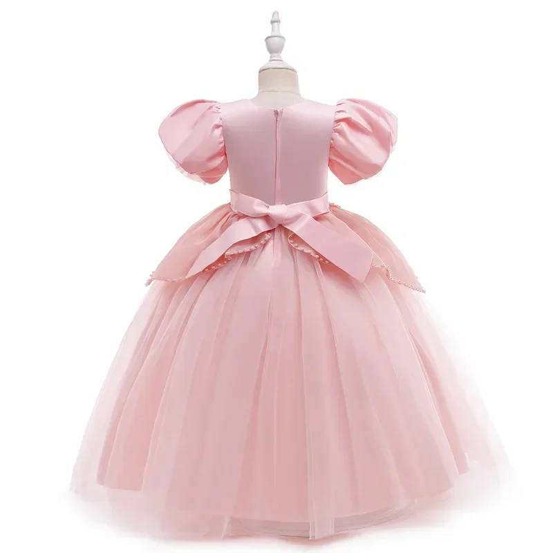 Kleine Mädchen Kind Prinzessin Ariel Meerjungfrau Rosa Sommer Kleid Elegant Für Baby Mädchen Geburtstag Party Urlaub Halloween Cosplay Cos MN4