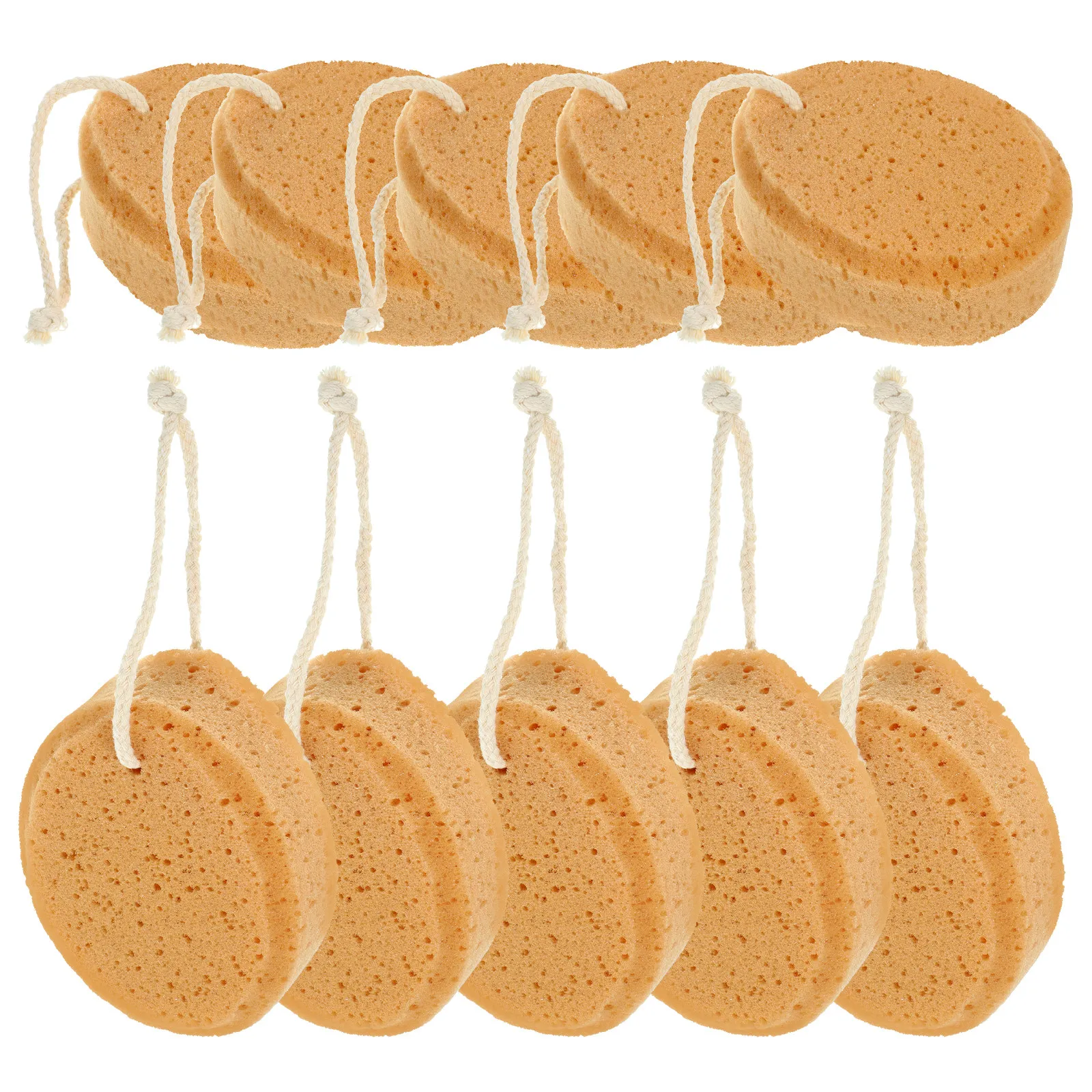 

10Pcs Baby Bath Sponge Honeycomb Design Gentle Exfoliator for Infants Children Adults Bathing Massage Soft Lather Making