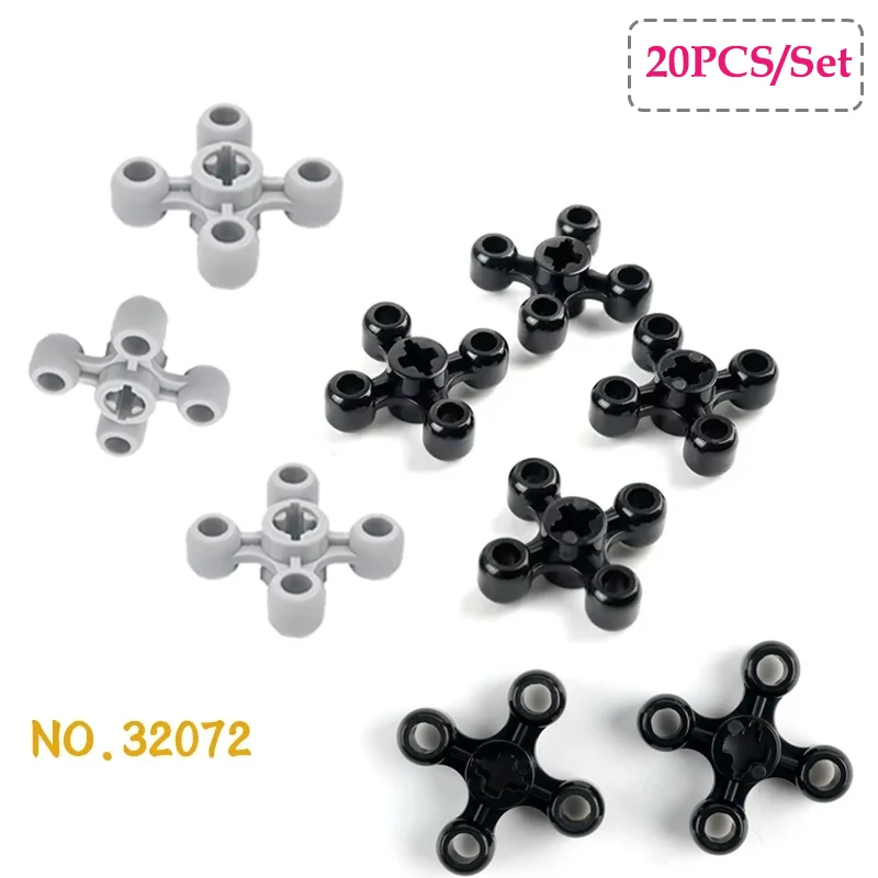 20 pçs roda giratória tecnologia tijolos peças montadas 32072 brinquedos pequenas partículas moc blocos de construção acessórios substituição