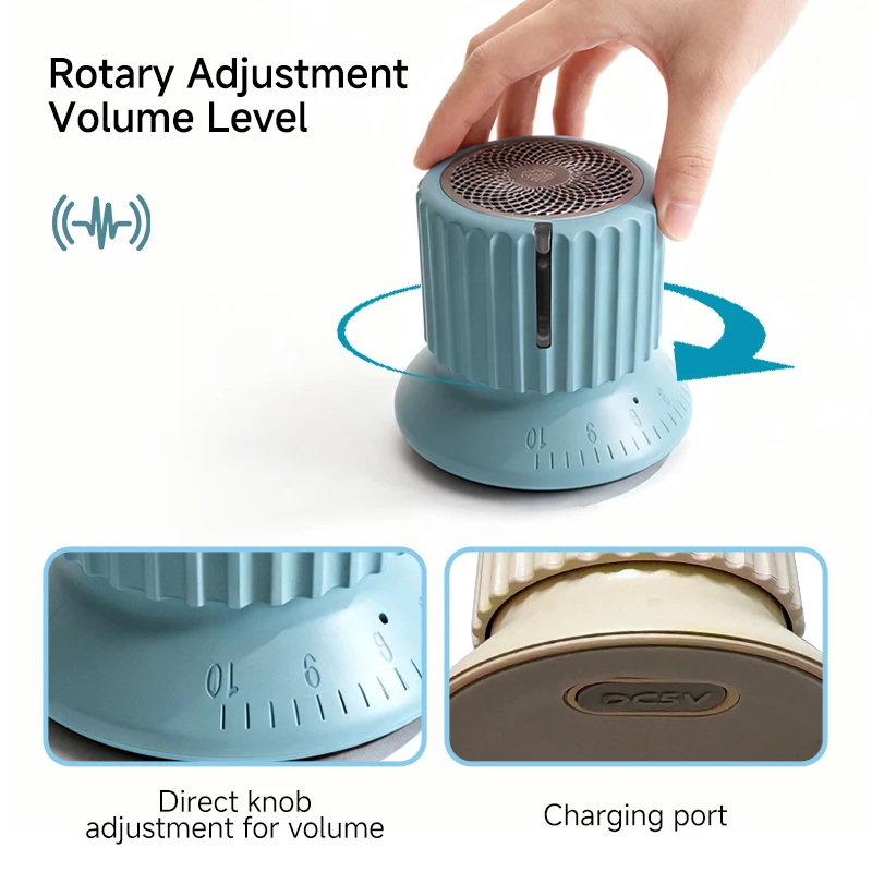 Advanced Wireless Speaker with Magnetic Base, Compact and Portable, Good-Looking Design, Perfect for Outdoor Activities, Desktop view 5