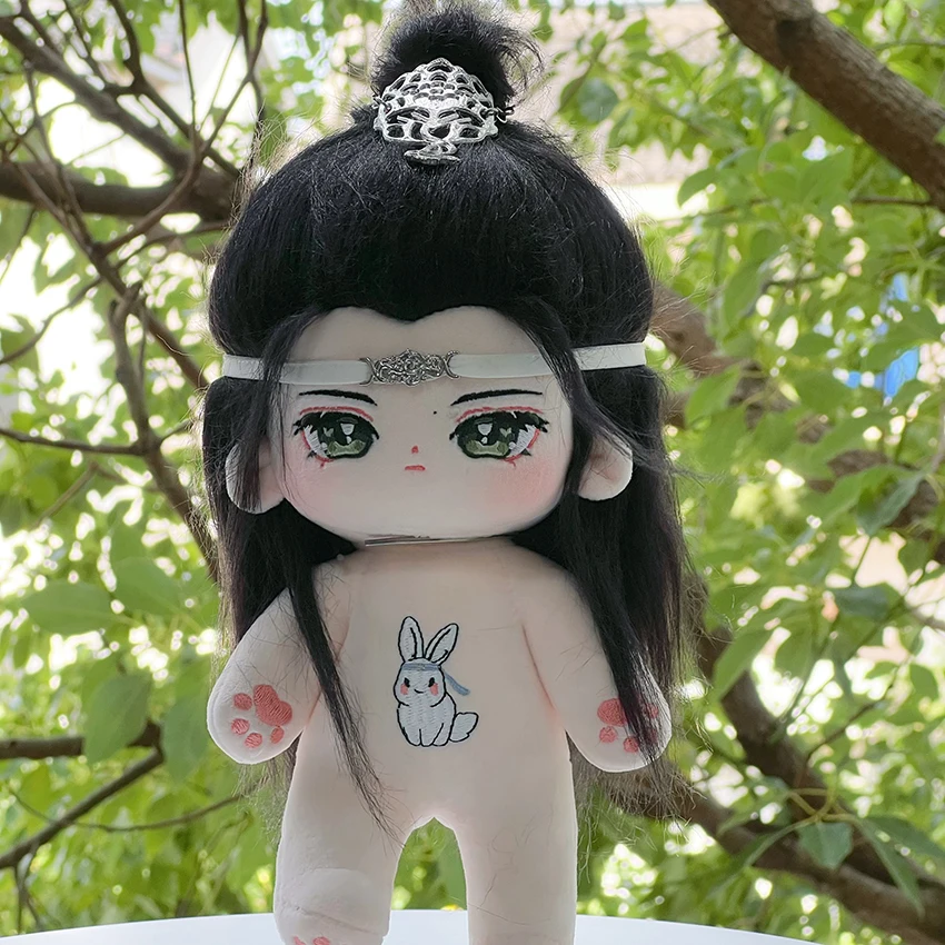 2 pz 10 cm 20 cm Wang Yibo Xiao Zhan Peluche Ripiene Corpo della Bambola di Peluche Con Scheletro Wei Wuxian Lan Wangji Anime Gioco Giocattolo Per Bambini regalo
