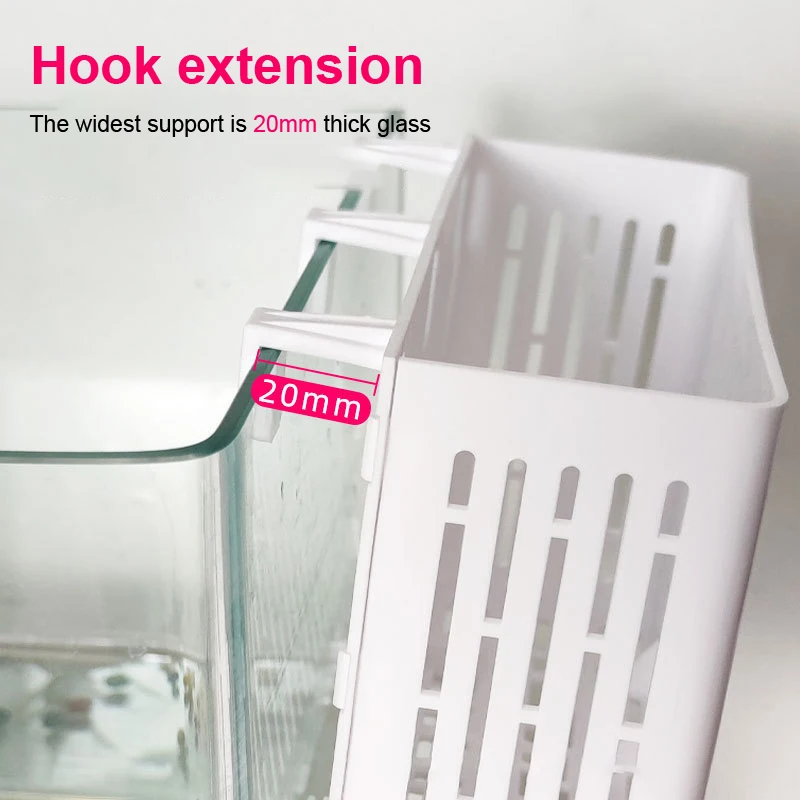 【F】Fish Tank Hanging Planter Aquatic Plant Holder Heat-resistant Hydroponic Basket Aquarium Underwater Aquatic Plants Basket - view 4