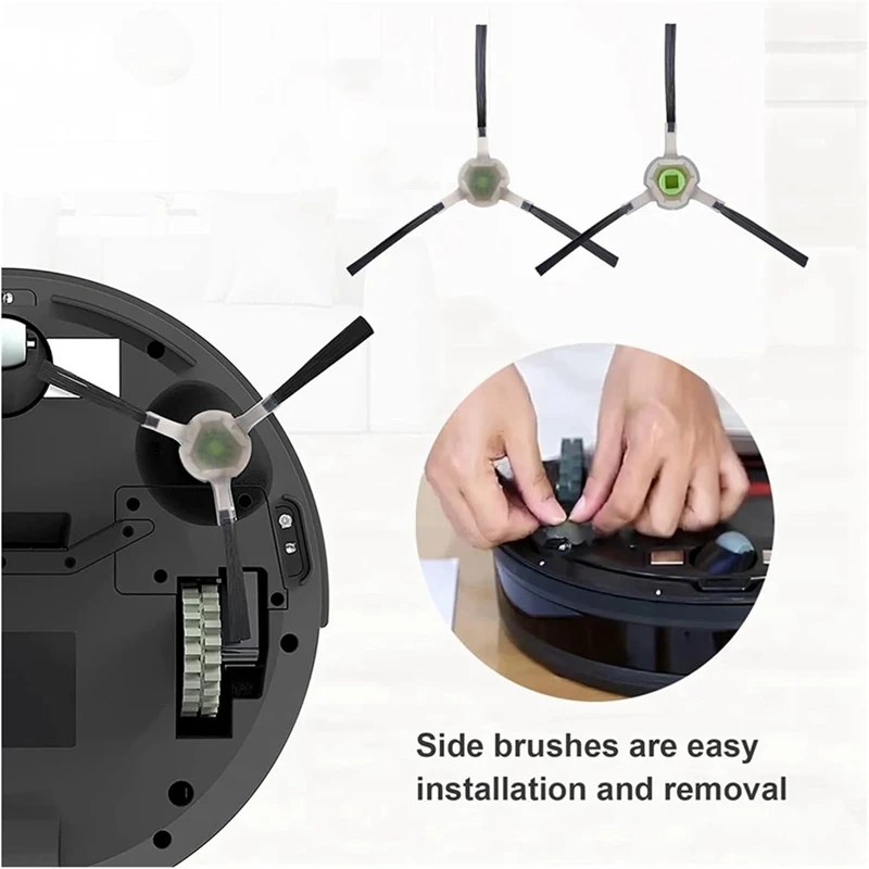 أجزاء مكنسة كهربائية آلية ، وسادات ممسحة ، وفلاتر هيبا ، وفرش جانبية لليسارية M201 ، U180 ، M571 ، M200 ، M500 ، M501 ، M520 ، T700 ، T800