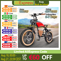 Hidoes HD-B10 Electric Bicycle 1000W Motor 48V13AH Lithium Battery Adult Riding Electric Bike 20*4.0 inch Tire Off-road E-bike