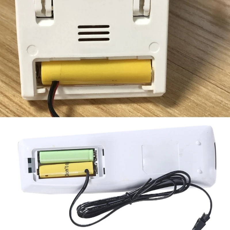 Usb a 1v-24v ajustável tensão cabo de alimentação aaa/lr03/am4/aa/lr6/am-3/lr20 d/lr14 c eliminador de bateria para brinquedo lâmpada led