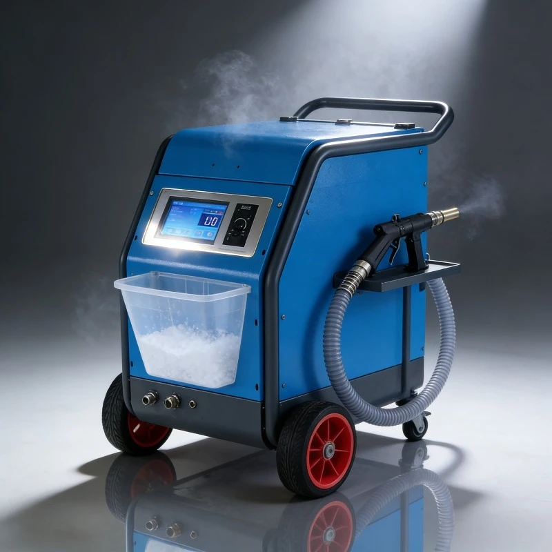 Industrial Dry Ice Cleaning Machine PLC Control Carbon Clean Dry Ice Blasting Equipment
