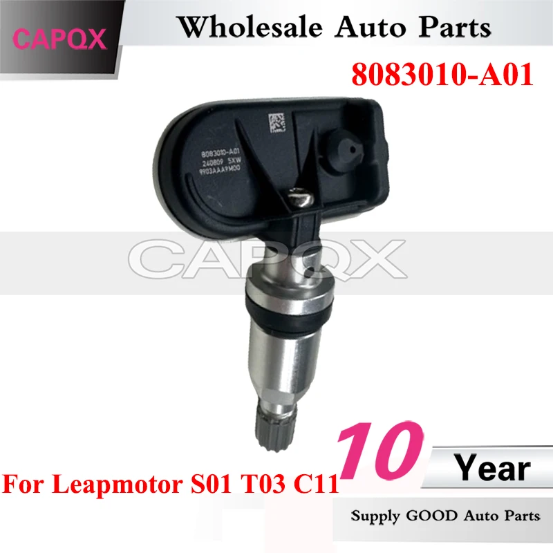 CAPQX 8083010-A01 Tire Pressure Sensor For Leapmotor S01 T03 C11 Built in Tire Pressure Monitoring Sensor