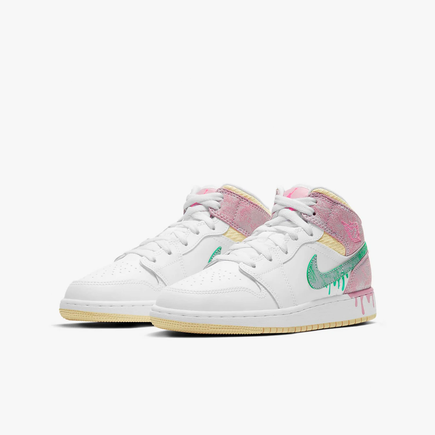 

Nike Authentic JORDAN GS Women's Youth Mid-Top Lace-Up Basketball Shoes DD1666-100