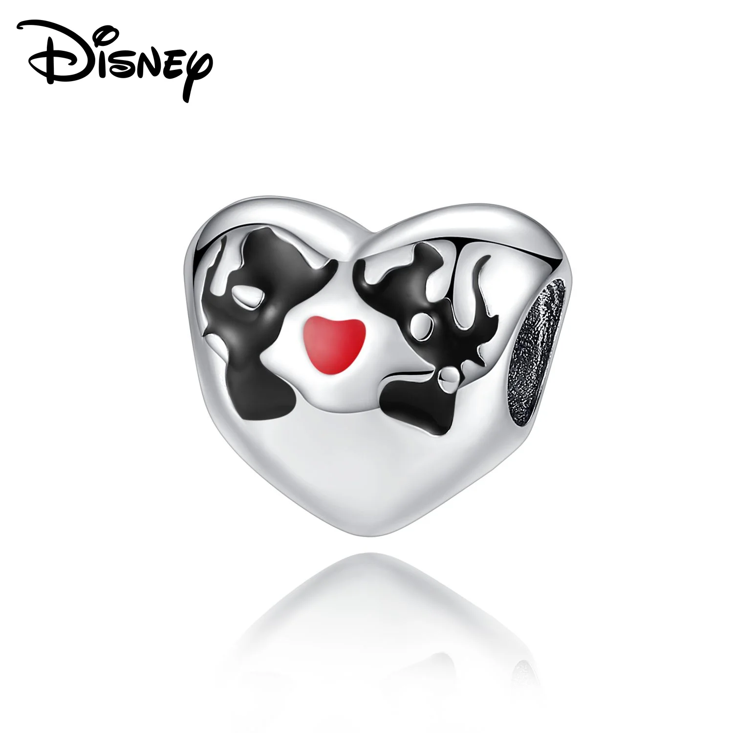 Disney 925 sterling silver Mickey Minnie Christmas pendant beads suitable for women's bracelets, necklaces, DIY jewelry gift