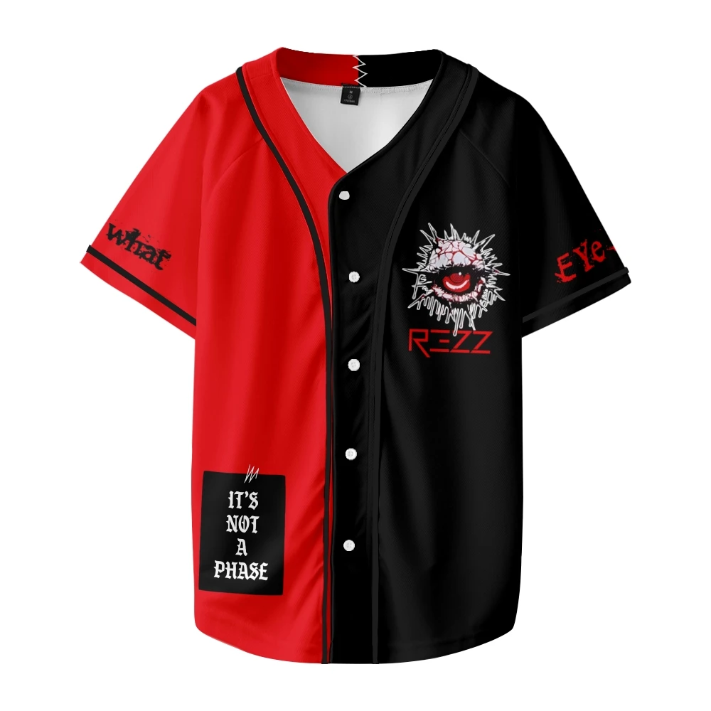 Rezz Merch Baseball Jersey Women Men Short Sleeve T-shirt Casual Streetwear Unisex Clothes