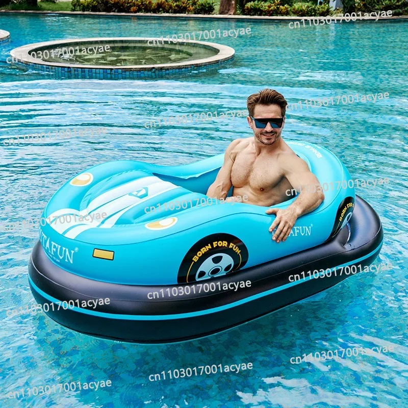 Water inflatable floating row PVC bumper car seats, swimming pool floating loungers