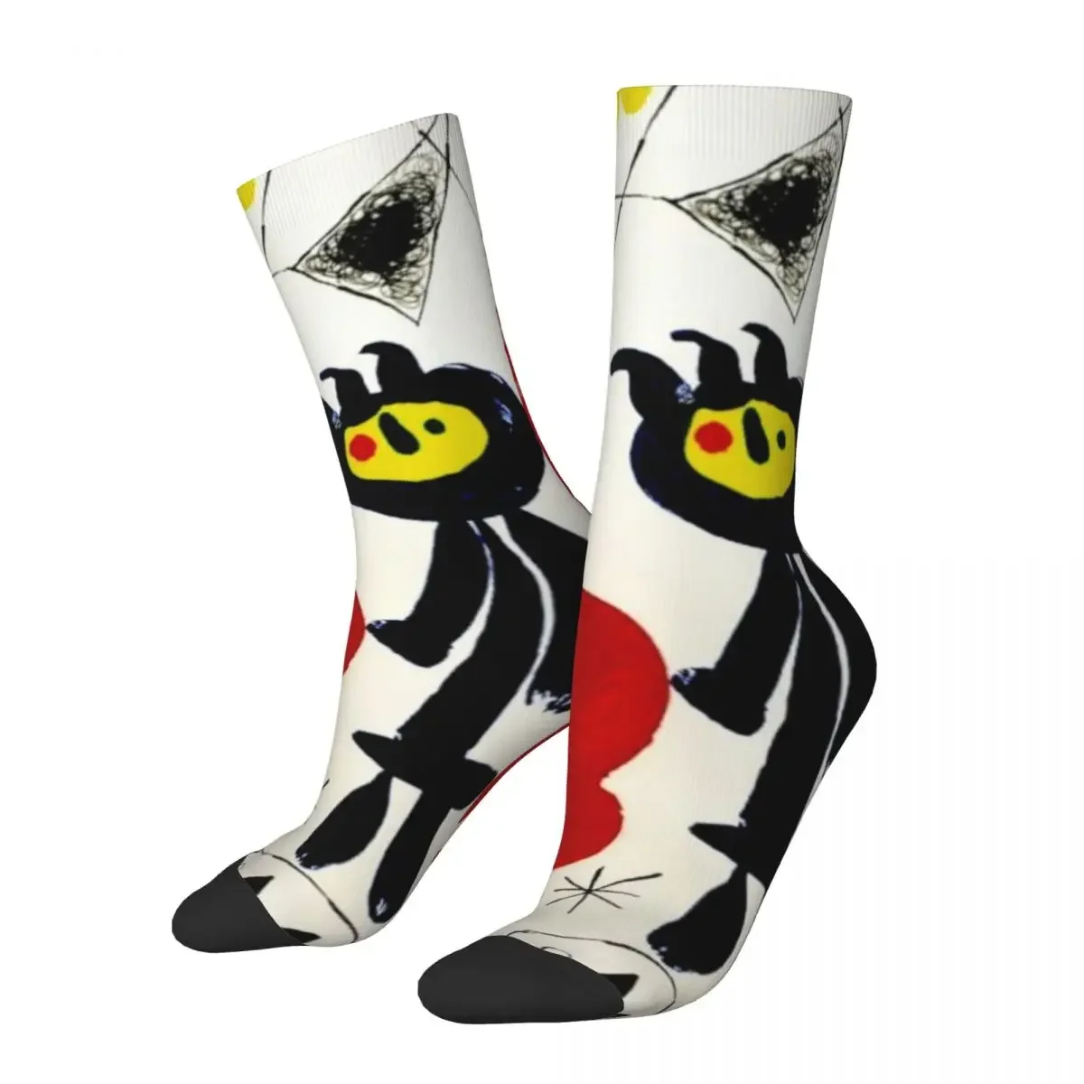 

Joan Miro Abstract Surrealism Socks Harajuku High Quality Stockings All Season Long Socks Accessories for Unisex Gifts