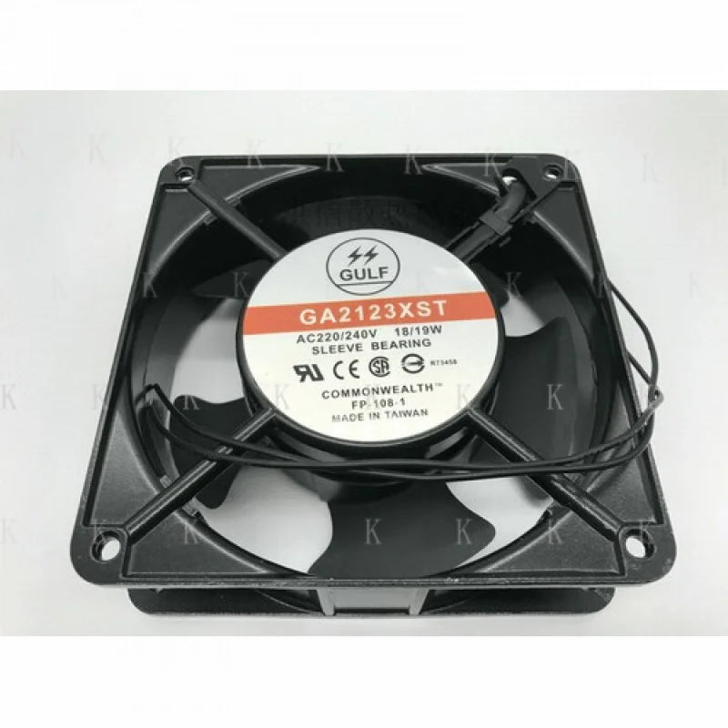 C    1pcs  FOR GULF GA2123XST AC 220/240V 18/19W 12038 12cm 2-wire welding machine fan