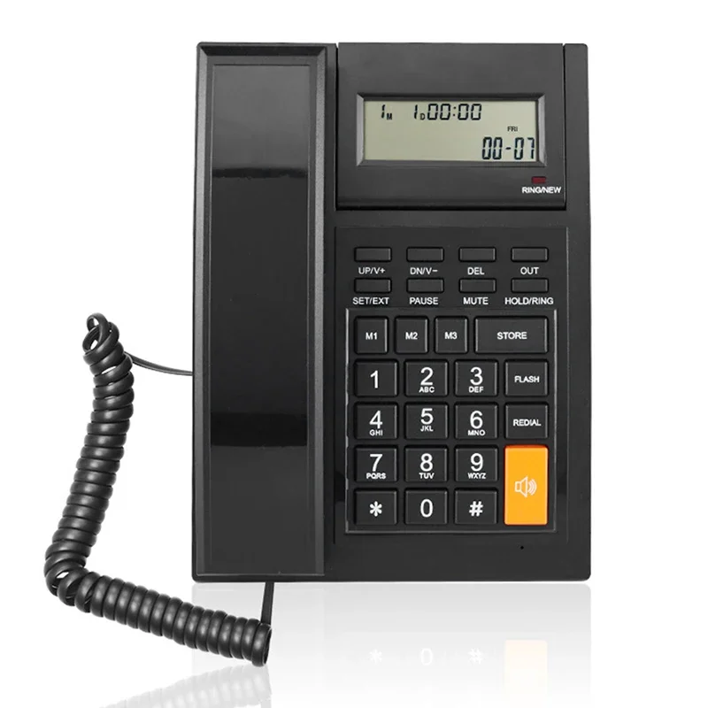 Corded Phone with Caller ID, Call Waiting, Speakerphone, Tilt Display Landline Fixed Telephone Wall Mountable for Office Home